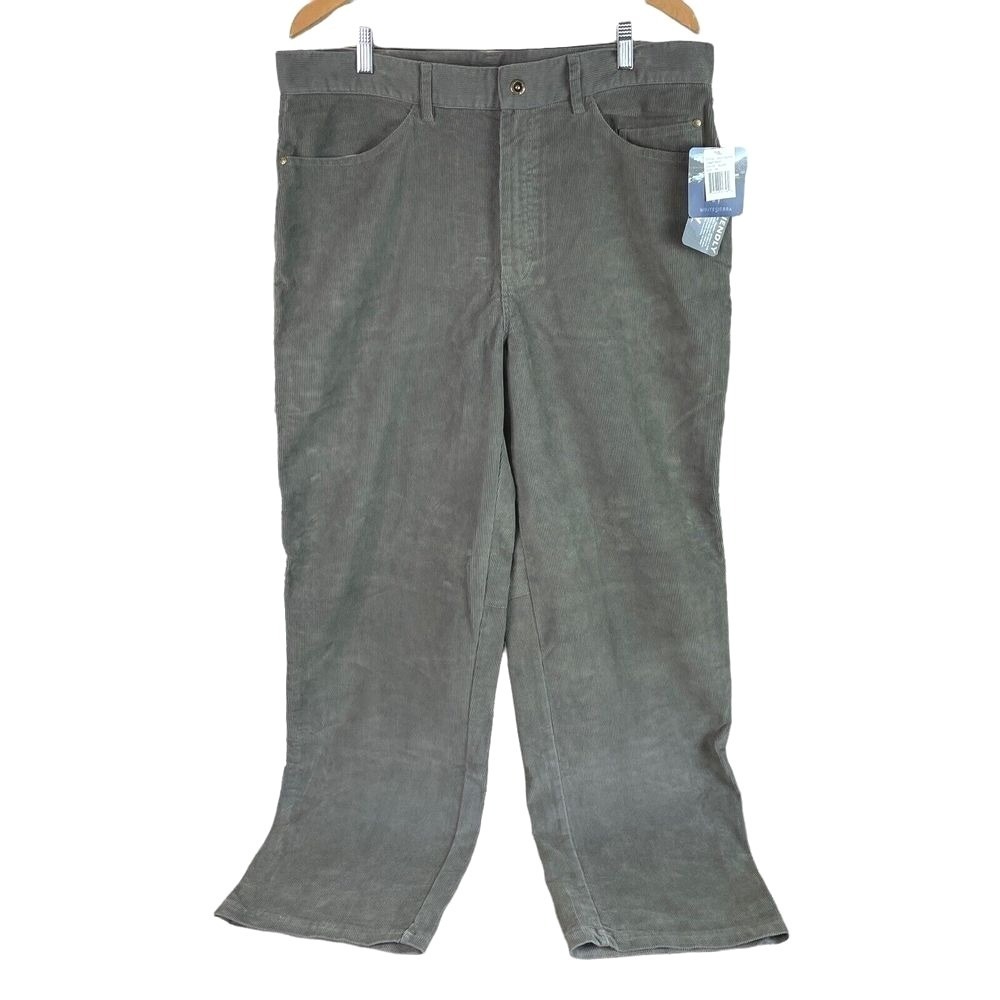 White Sierra Jimmy Corduroy Pants Mens 38 Blade Gray Carpenter Utility Pants NWT